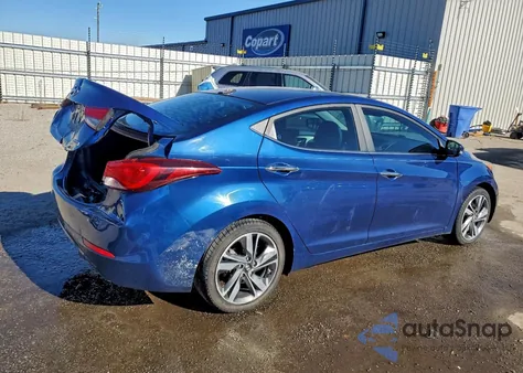2015 Hyundai Elantra Se from USA, damaged, VIN 5NPDH4AE6FH553629